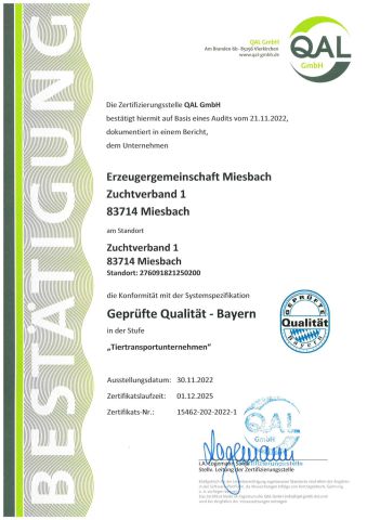EG Miesbach Zertifizierung